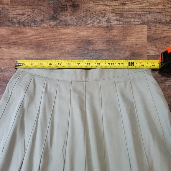 Vintage Sage Green 2-Piece Sarah Chapman Blazer & Maxi Skirt Set Size 8 - Picture 4 of 9